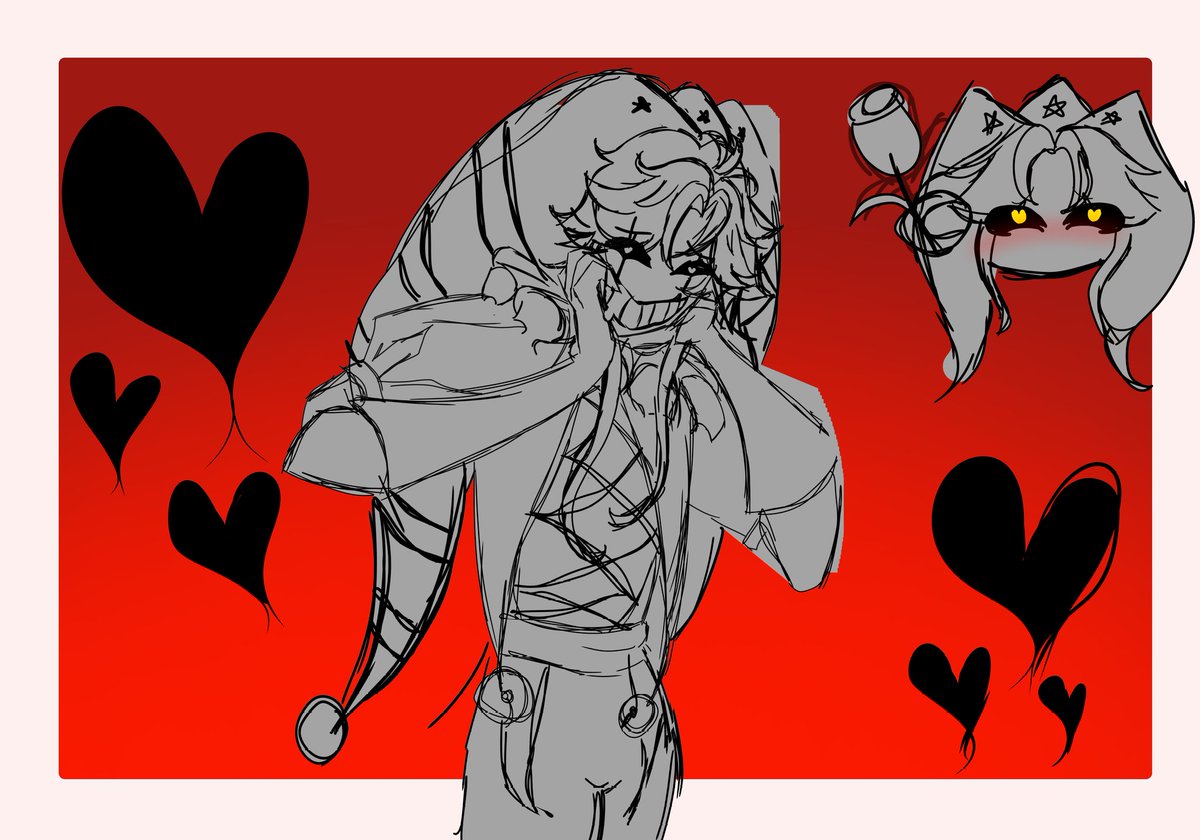 Lizz320809's tweet image. Boseto de Fan-Art de Pierrot de The freak circus #thefreakcircus #fanart #Pierrot