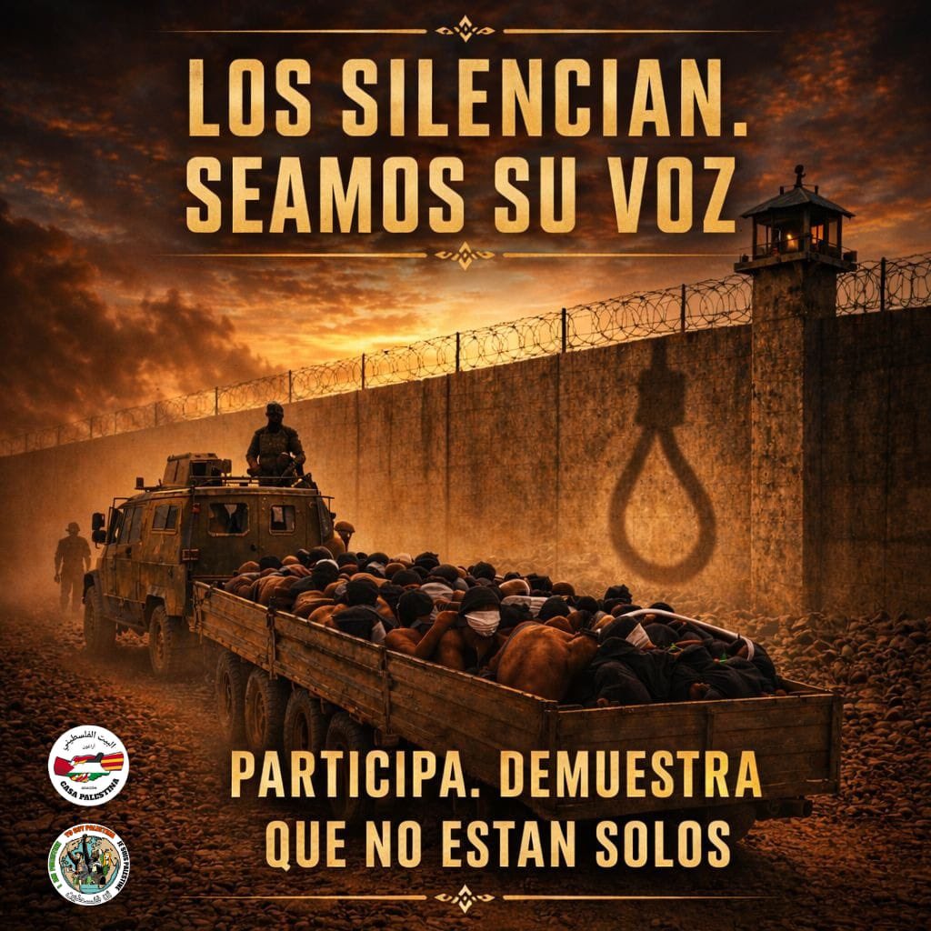 Casapalestina_'s tweet photo. BUSCAMOS VOLUNTARIAS Y VOLUNTARIOS DE ARTES ESCÉNICAS Performance en Zaragoza. VIERNES 17 DE ABRIL . 19:30 
Con motivo del día día los prisioneros palestinos transformaremos una camioneta en un símbolo de denuncia y memoria: una representación artística que visibilizará el traslado forzado, la detención arbitraria y el sufrimiento de miles de rehenes palestinos y que ahora serán ejecutados con la nueva ley del estado de “Israel”. 
Queremos contar esta historia a través de vuestra solidaridad.  Por eso convocamos a actrices, actores, performers, estudiantes de teatro, danza, circo, expresión corporal y personas vinculadas a las artes escénicas a sumarse a esta acción. 
🔴 Buscamos personas comprometidas, sensibles y con deseo de poner el arte al servicio de la justicia. 🔴 No importa la edad ni si eres profesional o amateur: importa tu presencia y tu solidaridad. 🔴 La performance será visualmente impactante, colectiva y, sobre todo, humana.
Si quieres participar escribe para apuntarte por WhatsApp a este número 689 01 71 71
