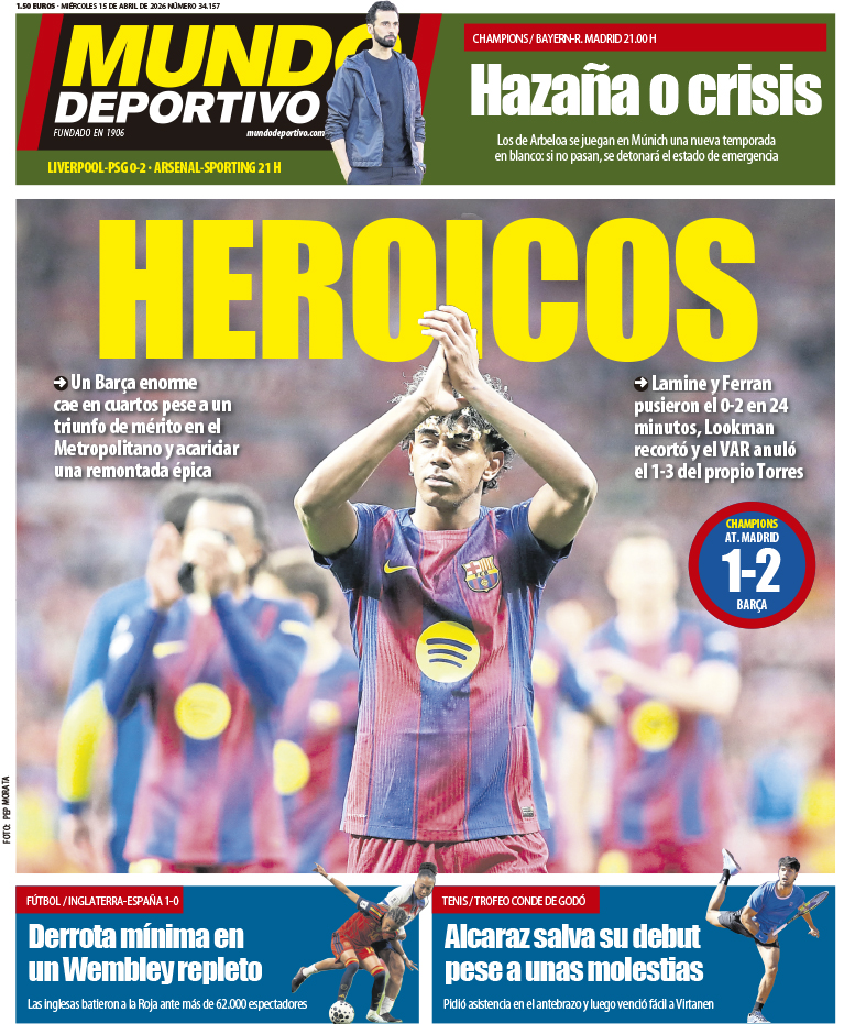 mundodeportivo's tweet photo. 🗞️ #PortadaMD https://t.co/ornqX40f9D