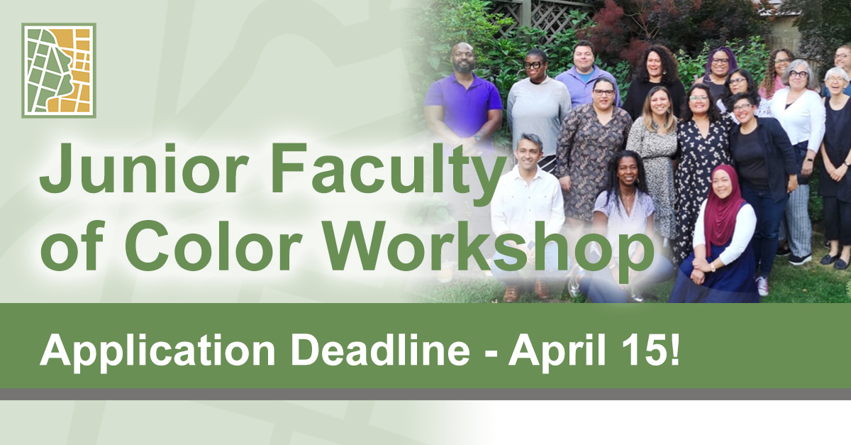 The_ACSP's tweet image. Final call: Applications close soon

2026 Junior Faculty of Color Workshop
⏳ Deadline: April 15

🔗 acsp.org/page/JRfaculty…

#FinalCall #UrbanPlanning