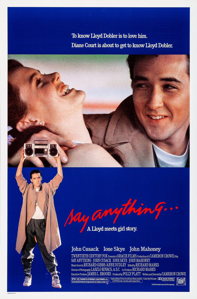 FilmNewsNos's tweet photo. 🎬MOVIE HISTORY: 37 years ago today, April 14, 1989, the movie ‘Say Anything...’ opened in theaters!
#JohnCusack #IoneSkye #JohnMahoney #LiliTaylor #PollyPlatt #BebeNeuwirth #AmyBrooks #LorenDean @pamelaadlon #ChynnaPhillips #EricStoltz #JasonGould #JoannaFrank #PhilipBakerHall https://t.co/SByfUBNz76