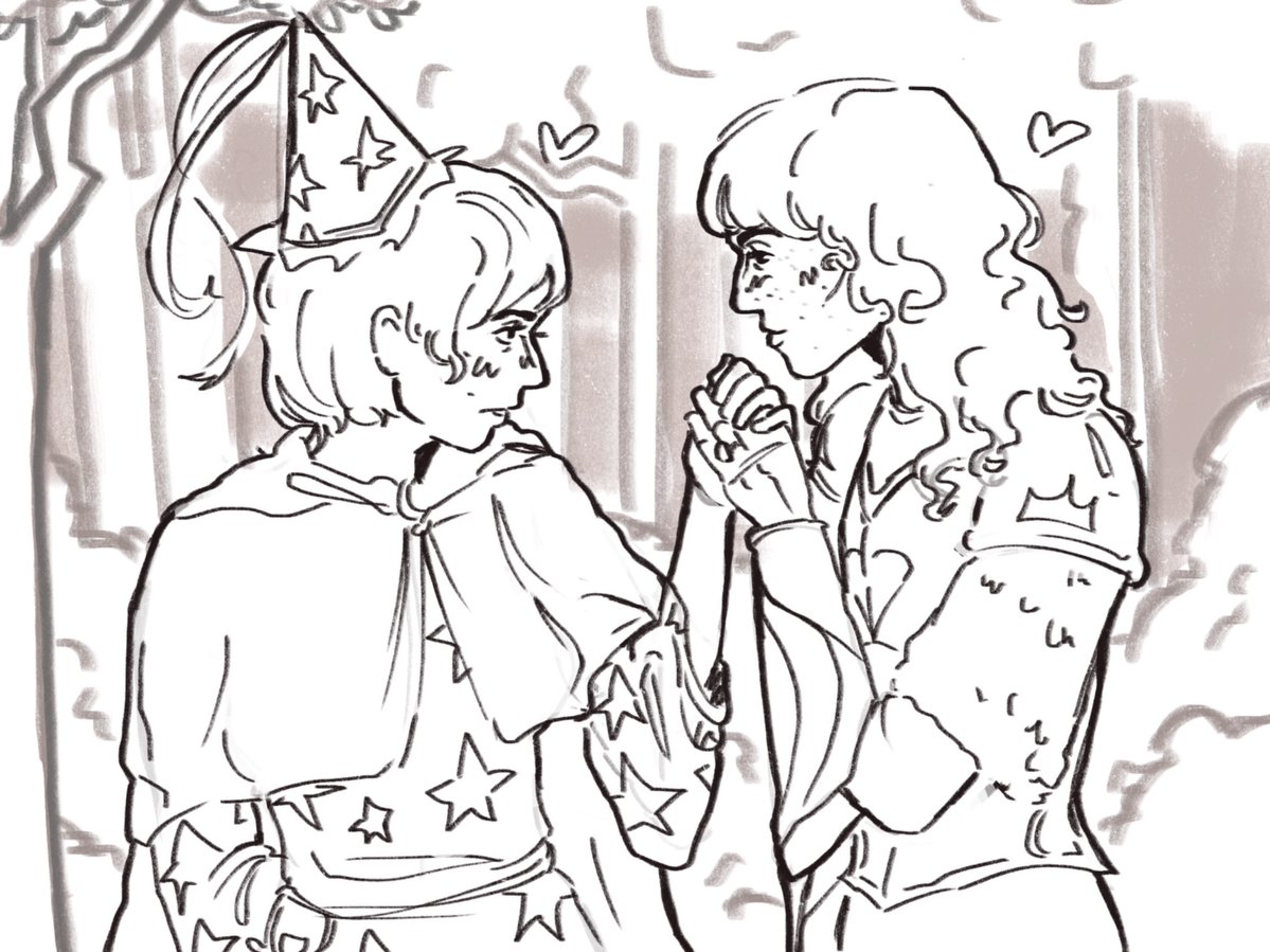 zoe_alvare77773's tweet image. Lescleradin doodle I might finish later 
#byler #lesbyler