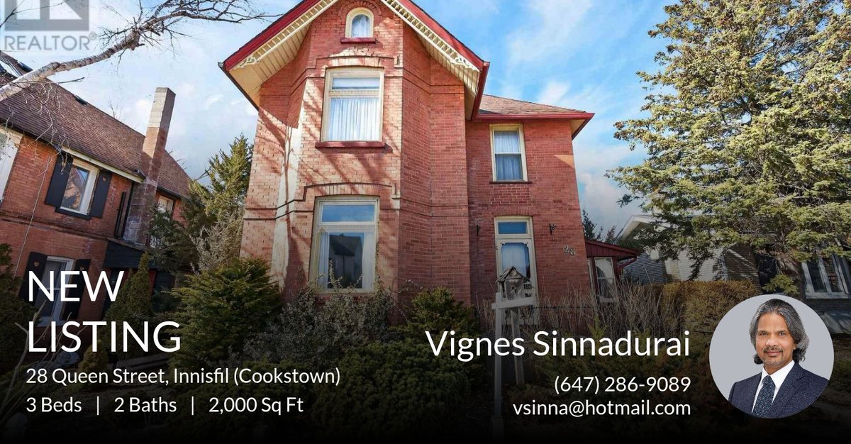 sellwithvignes's tweet photo. 🔥 New Listing in Cookstown! 🔥
Charming 3-bed, 2-bath 2-storey home in a sought-after historic area.
Perfect for buyers looking for character + opportunity.
📲 Call 647-286-9089 Today or  share with anyone searching in Cookstown... https://t.co/FYm4gRjWOt https://t.co/pSYmwoWw1e