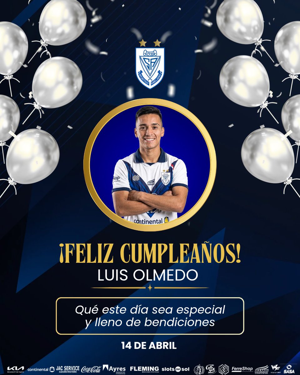 ClubSpAmeliano's tweet image. 🎂 | Feliz Cumpleaños Luis Olmedo 
​
🏆#𝐋𝐚𝐕𝐚𝐳𝐮𝐥𝐚𝐝𝐚🏆
#𝐄𝐬𝐜𝐫𝐢𝐛𝐢𝐞𝐧𝐝𝐨𝐍𝐮𝐞𝐯𝐨𝐬𝐂𝐚𝐩í𝐭𝐮𝐥𝐨𝐬 🤍 💙