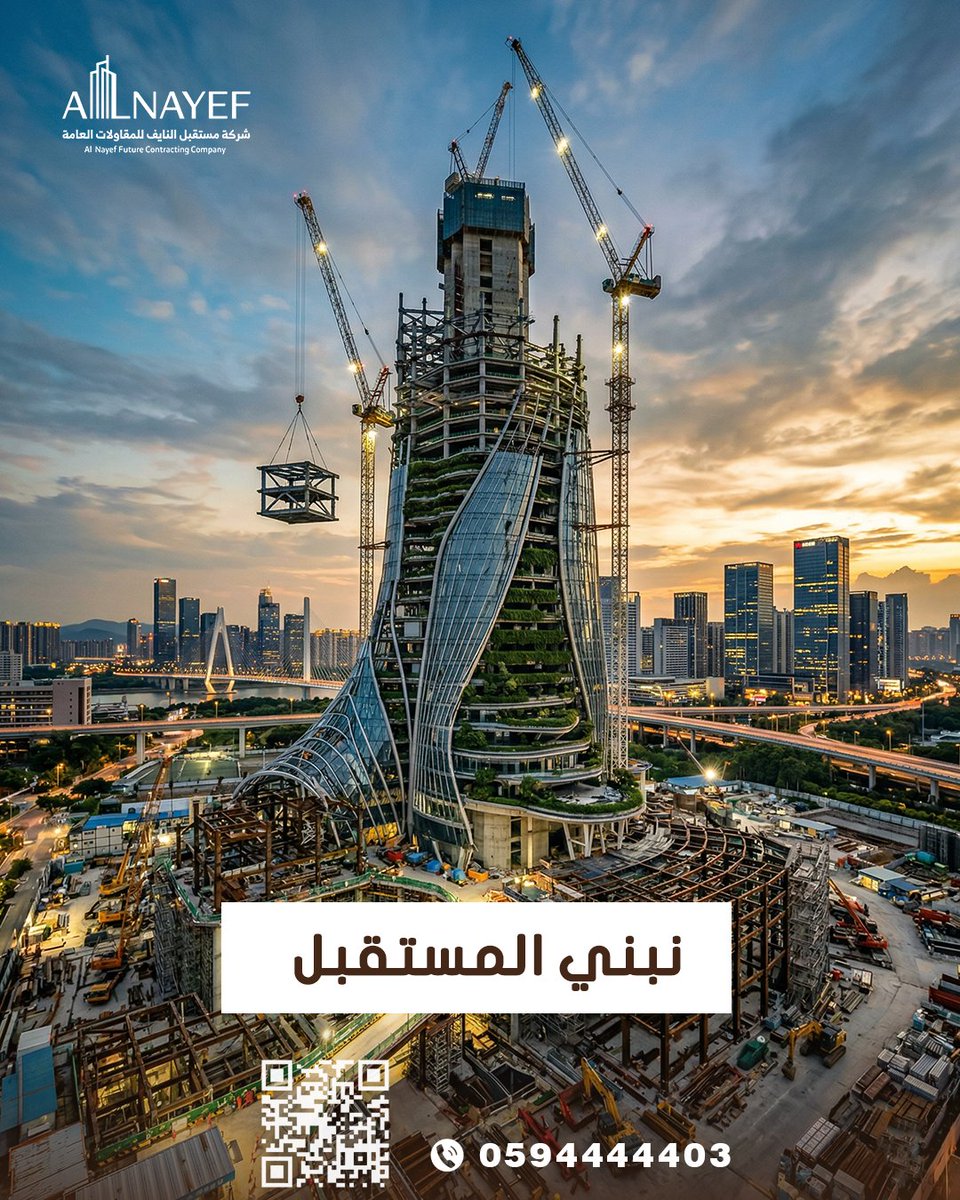 Alnaifmqwalat1's tweet image. تواصل معنا لتنفيذ مشروعك. #Construction #Contracting
