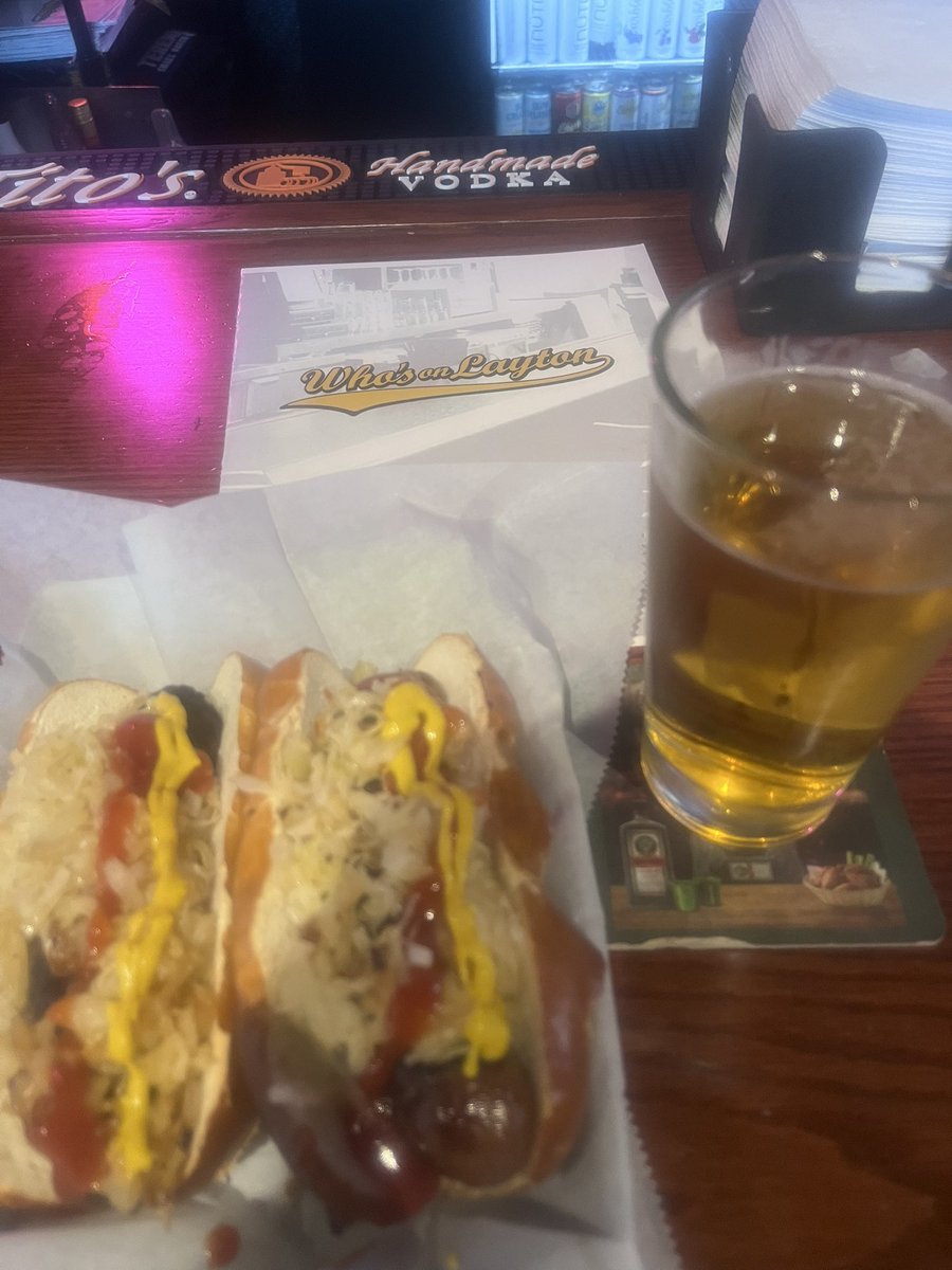 Celebrating the city today. $4.14 local beers and $4.14 usinger brats