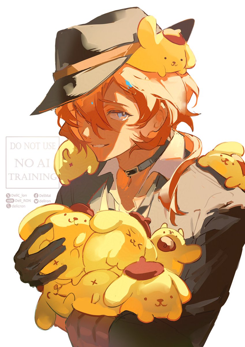15/29 - "Pompompurin"
1 draft/day, counting down to chuuya's birthday 🫪🍊🧡
#chuuya #中也 #中原中也 #イラスト #illustration