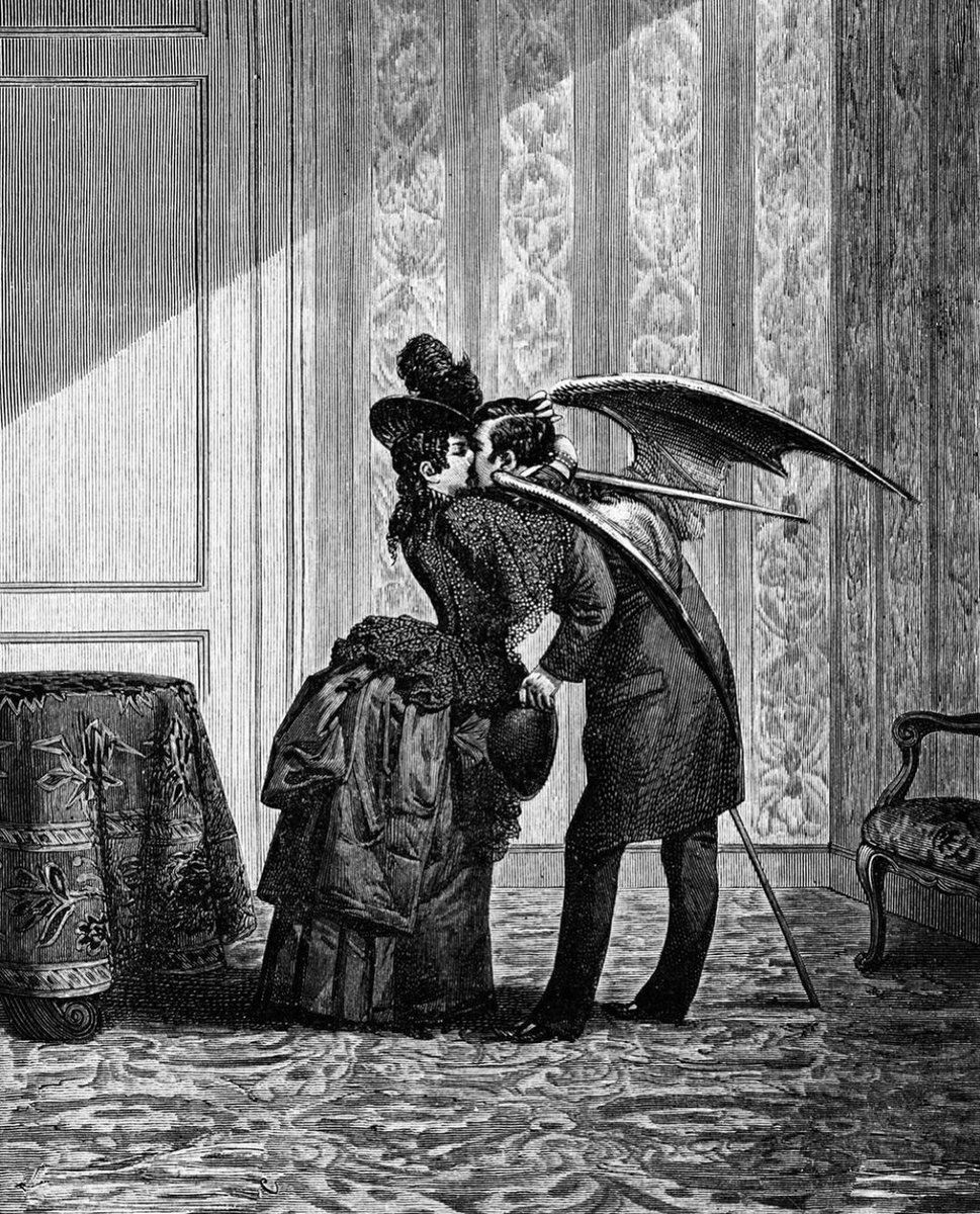 The Vampire's Kiss, 1934, by Max Ernst