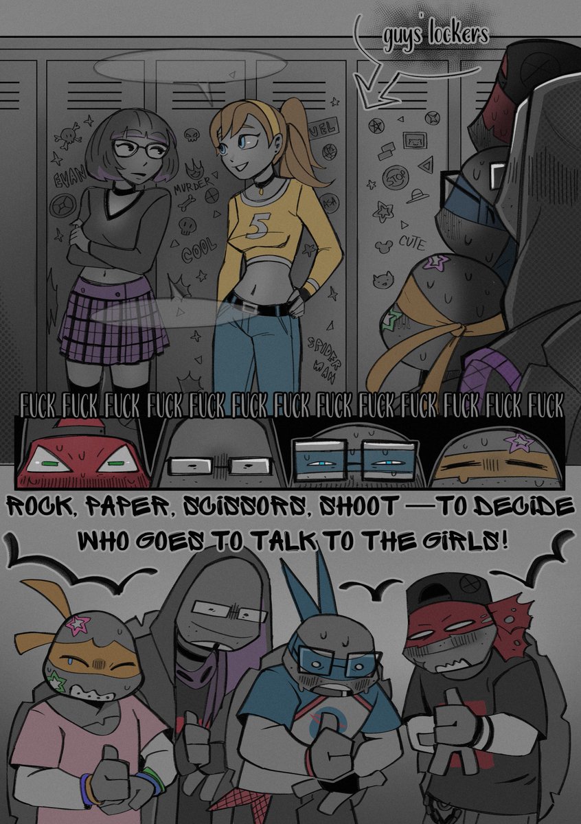 I came up with an AU with turtles:Р