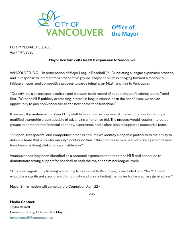 Mayor Ken Sim tweet media