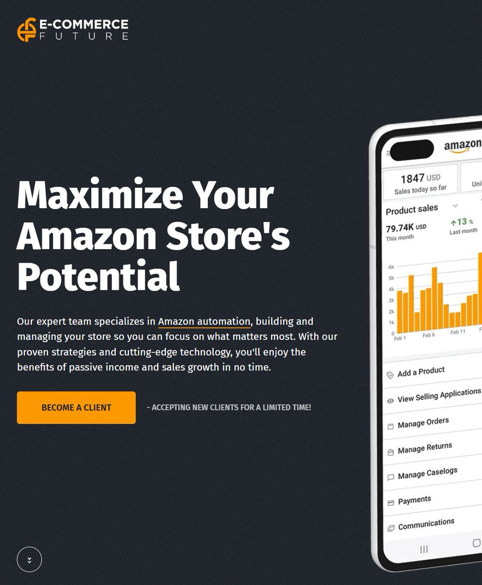 RobertFreundLaw's tweet image. Another "Amazon automation" service provider was sued today. 

Plaintiff says Ecommerce Future and its operators had proprietarty AI software that would track hot products that the store could sell fast.

Plaintiff says that in reality, the defendants just purchased their own