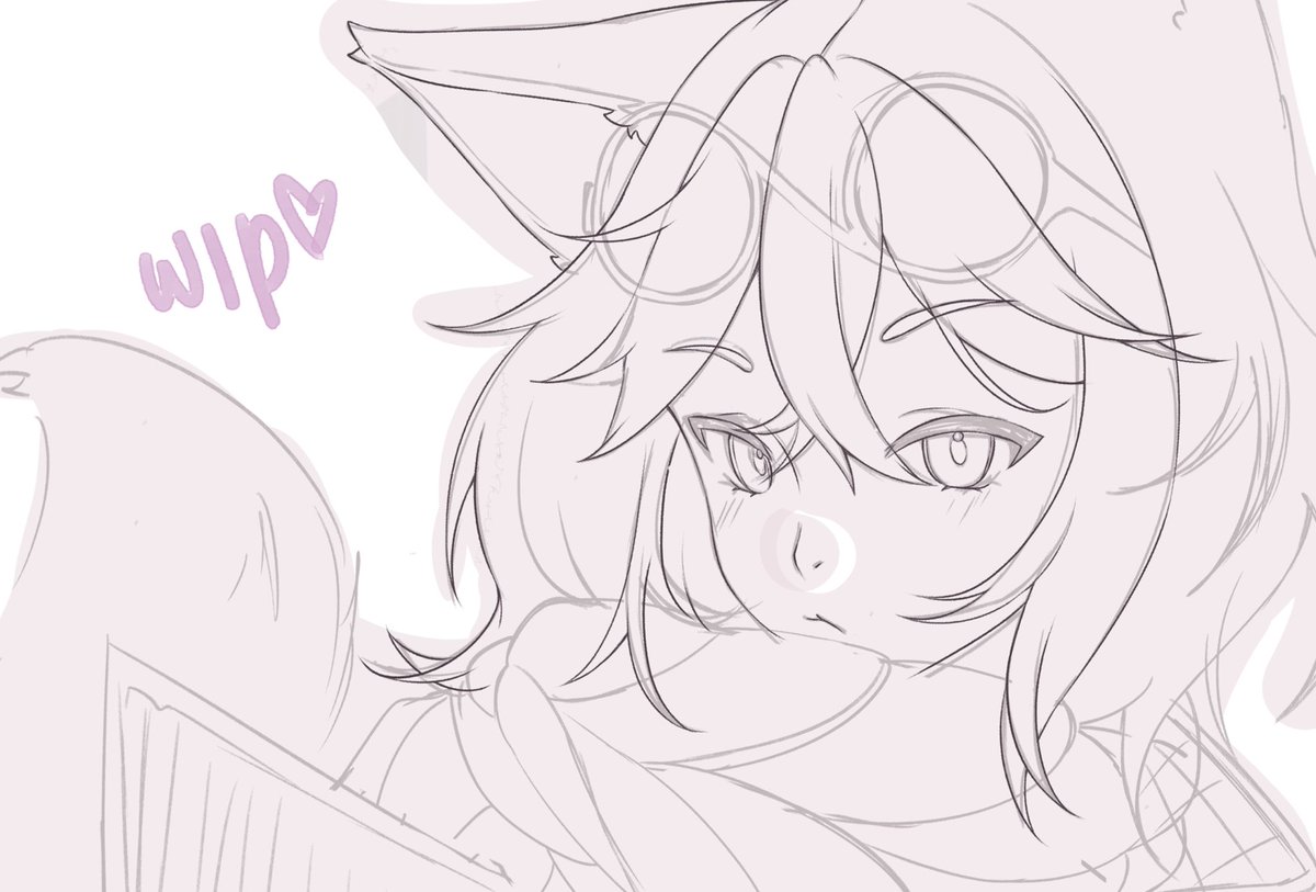 I'm drawing!! (Commission wip)