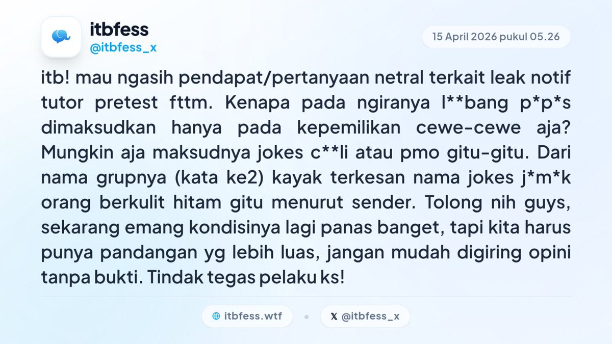 ITBFess - kirim menfess di itbfess.wtf tweet media