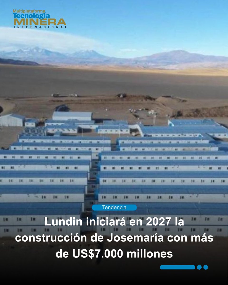 📌 La primera etapa del Distrito Vicuña partiría en el primer trimestre de 2027, con un presupuesto de US$800 millones en 2026 y foco inicial en Josemaría.

👉 Conoce más aquí: acortar.link/Oq0fLk