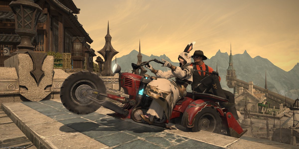 rakurakuniceman's tweet photo. かおると相乗りしたやつ（FF14） https://t.co/hLb8BZDafy