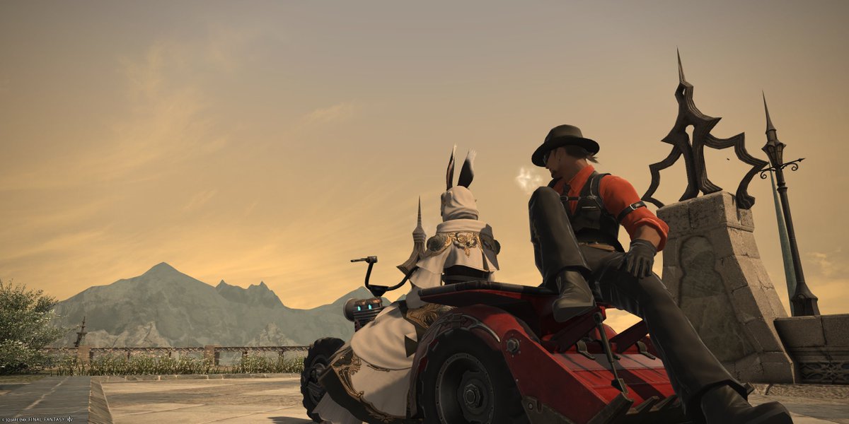 rakurakuniceman's tweet photo. かおると相乗りしたやつ（FF14） https://t.co/hLb8BZDafy