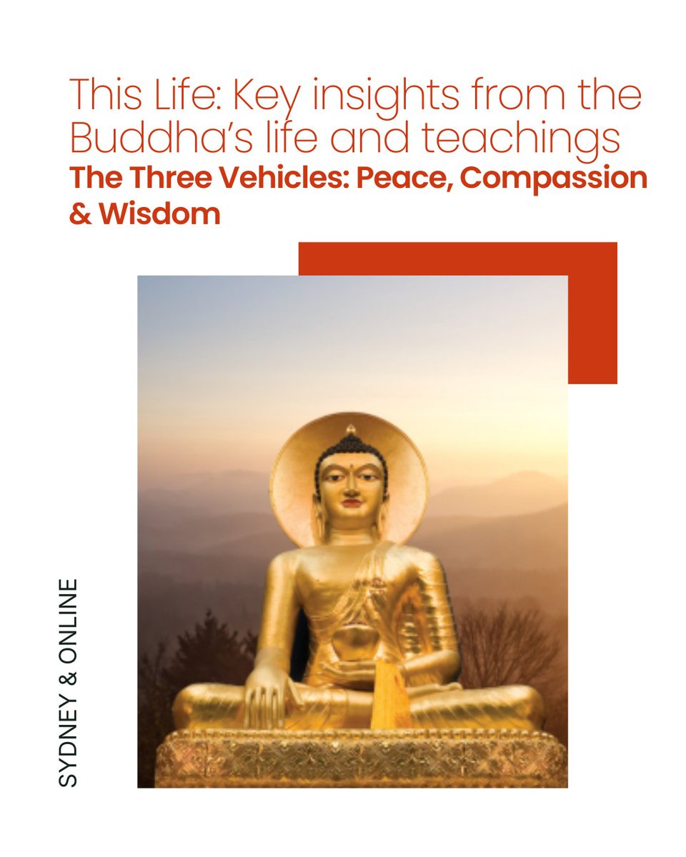 RigpaAustralia's tweet image. Key insights from the Buddha’s life and teachings to show how, through meditation and shifting our focus inwards, we can find true, unending contentment.

registration.rigpa.org.au/civicrm/event/…

#buddhist #buddhism