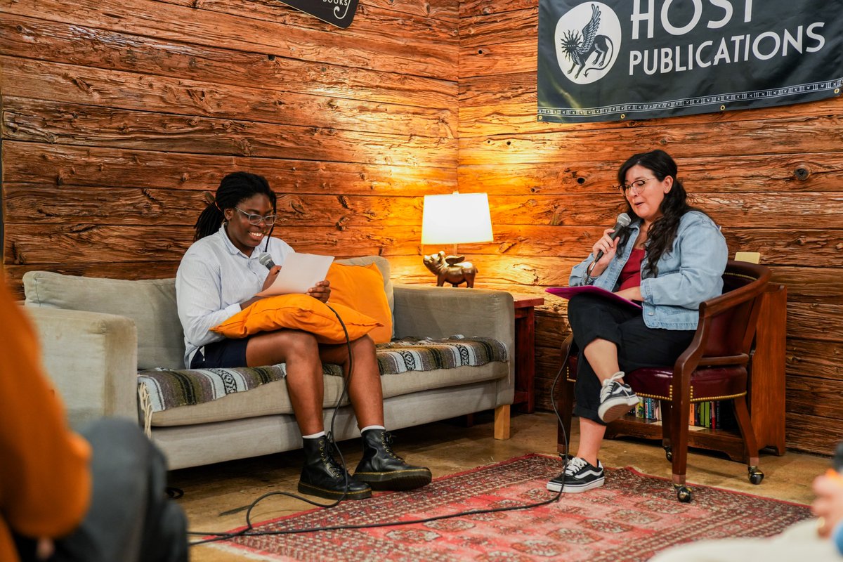hostpublication's tweet photo. 🧡 Happy Pub Day to Chiagoziem Jideofor @hair4_mop  and her debut poetry collection LOCAL REMEDIES!!!! We had so much fun celebrating this book and can't wait for you all to read it! Buy it through @asterism_books  or follow the link to our shop: https://t.co/wtsVBoGOOP https://t.co/8z0DVcjoB3