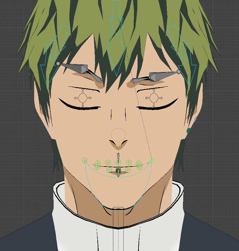 DevYGLY's tweet photo. "Don't you have a human heart?!" (First time using custom shapes on a rig😙👍) I used Shape Keys for the eye expressions #jjk #roblox #robloxdev #3dart #呪術廻戦 #jujutsukaisen #zenin #3dmodel https://t.co/YOy0zdQdy7