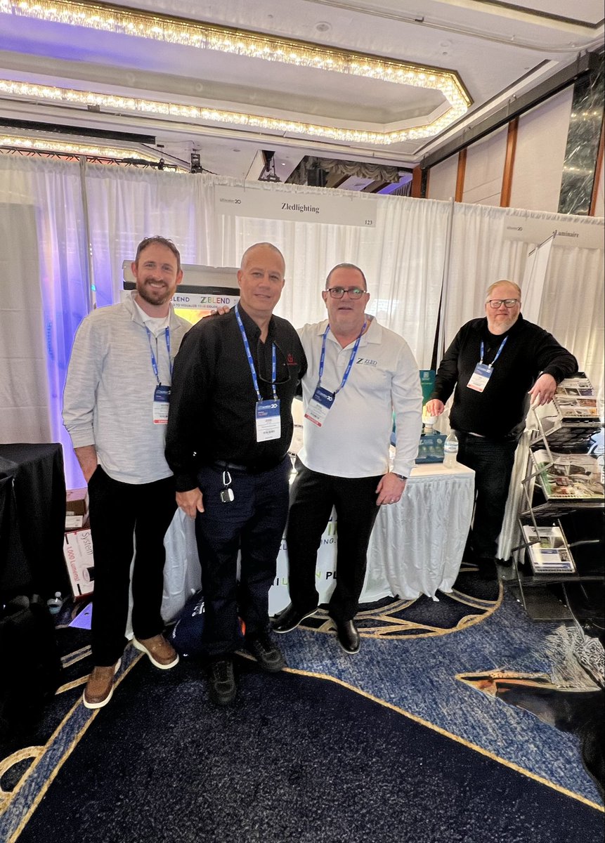 ZLEDLighting's tweet photo. 💡Great first day at @LEDucationNYC 
2026 at the New York Hilton Midtown 
🌈 Booth 123 is buzzing—our MagniBlend &amp; ZBlend interactive display is a hit!
#LEDucation2026 #ZLEDLighting #LightingDesign https://t.co/vgQEVhGLz5