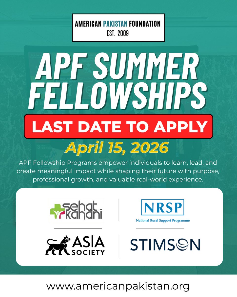 American Pakistan Foundation tweet media