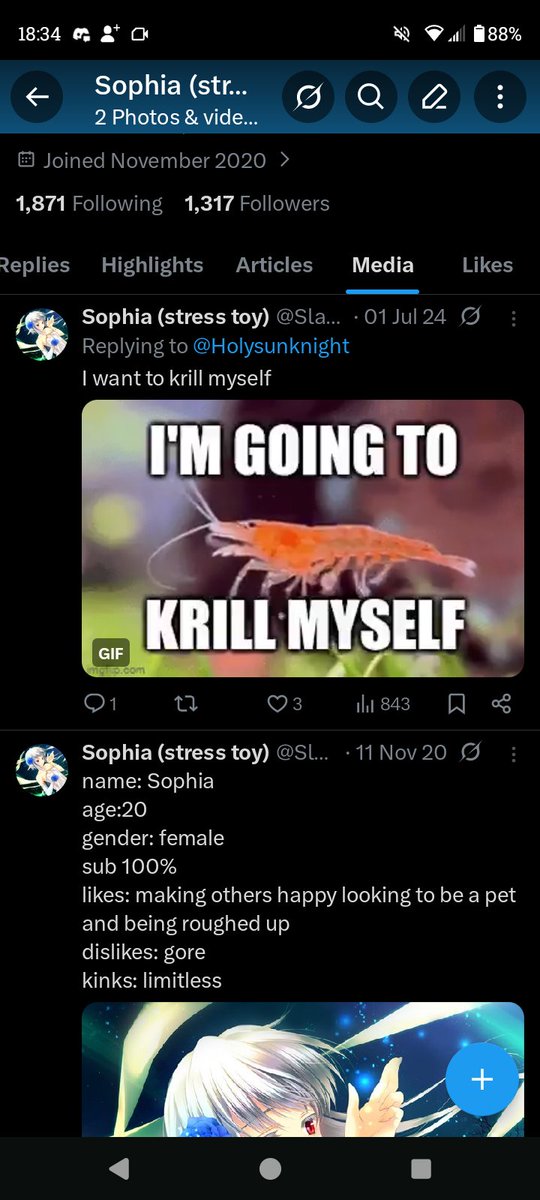 SlappableSophia's tweet photo. (banned for sensitive media when ive posted 2 pictures ever krill too stronk) https://t.co/qLutT4e5Fo