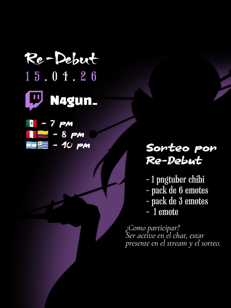 Volví‼️ pero no soy la misma. 🪭🌸

Este 15.04.26 marca un nuevo comienzo.

Después de todo este tiempo, hay cosas que cambiaron… y otras que están por revelarse.

¿Estás listo para verlo?

🎁 Además, habrá sorteo en directo!!!
Solo necesitas estar ahí… y formar parte del