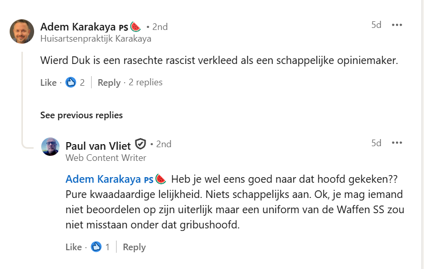 wierdduk's tweet photo. Ondertussen worden er op LinksIn weer spelfouten gemaakt: #rascist https://t.co/vA46MsQCC9