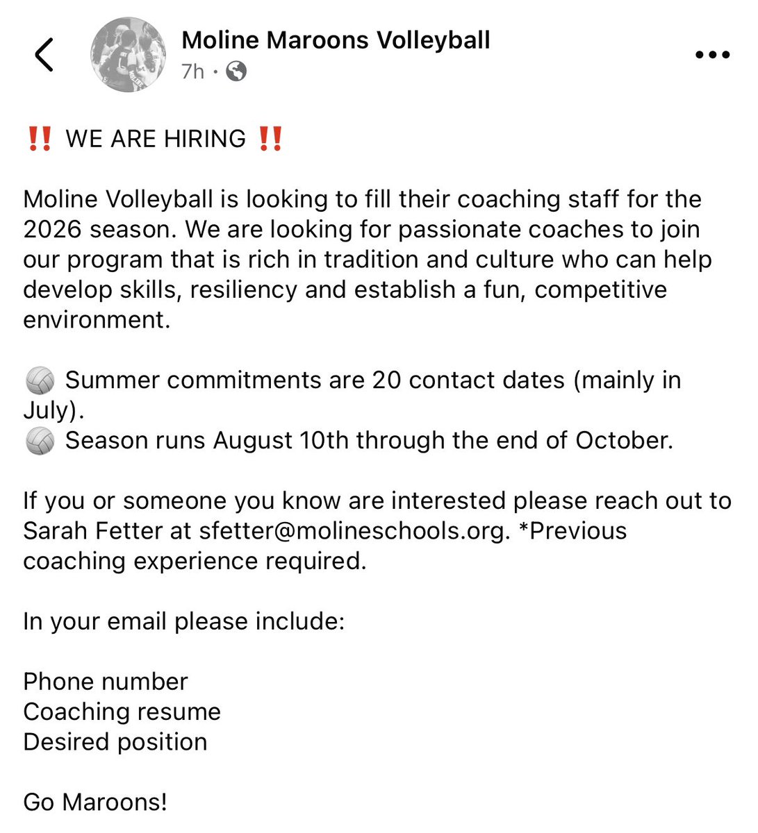 Moline Volleyball tweet media