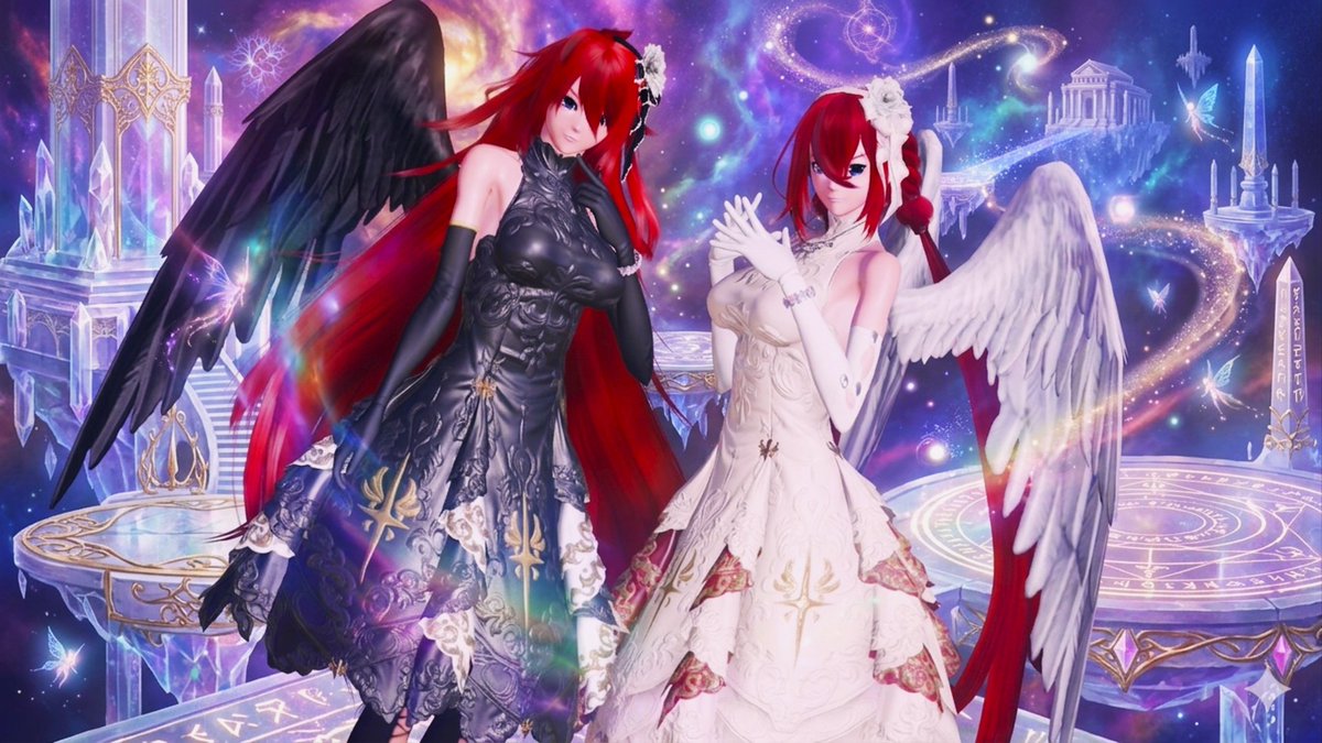 おはようございます☀
メンテSS別バージョン!!
アークスデコイを並べて対比をイメージして撮ってみました📸黒と白で好みが分かれそうですね🥰🪽
#PSO2NGS #PSO2NGS_SS 
#メンテの日なのでssを貼る