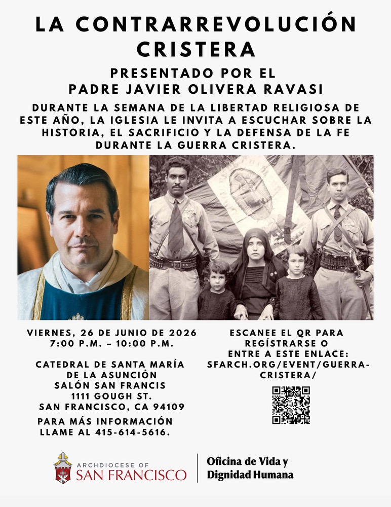 PJavierOR's tweet photo. Junio 23 y Junio 26, en San Francisco, CA.
Conferencias sobre la Cristiada en inglés y en español.
Catedral de San Francisco y Parroquia Saint Raymond.
A cien años de la epopeya Cristera.
@ArchCordileone @ArchdioceseSF