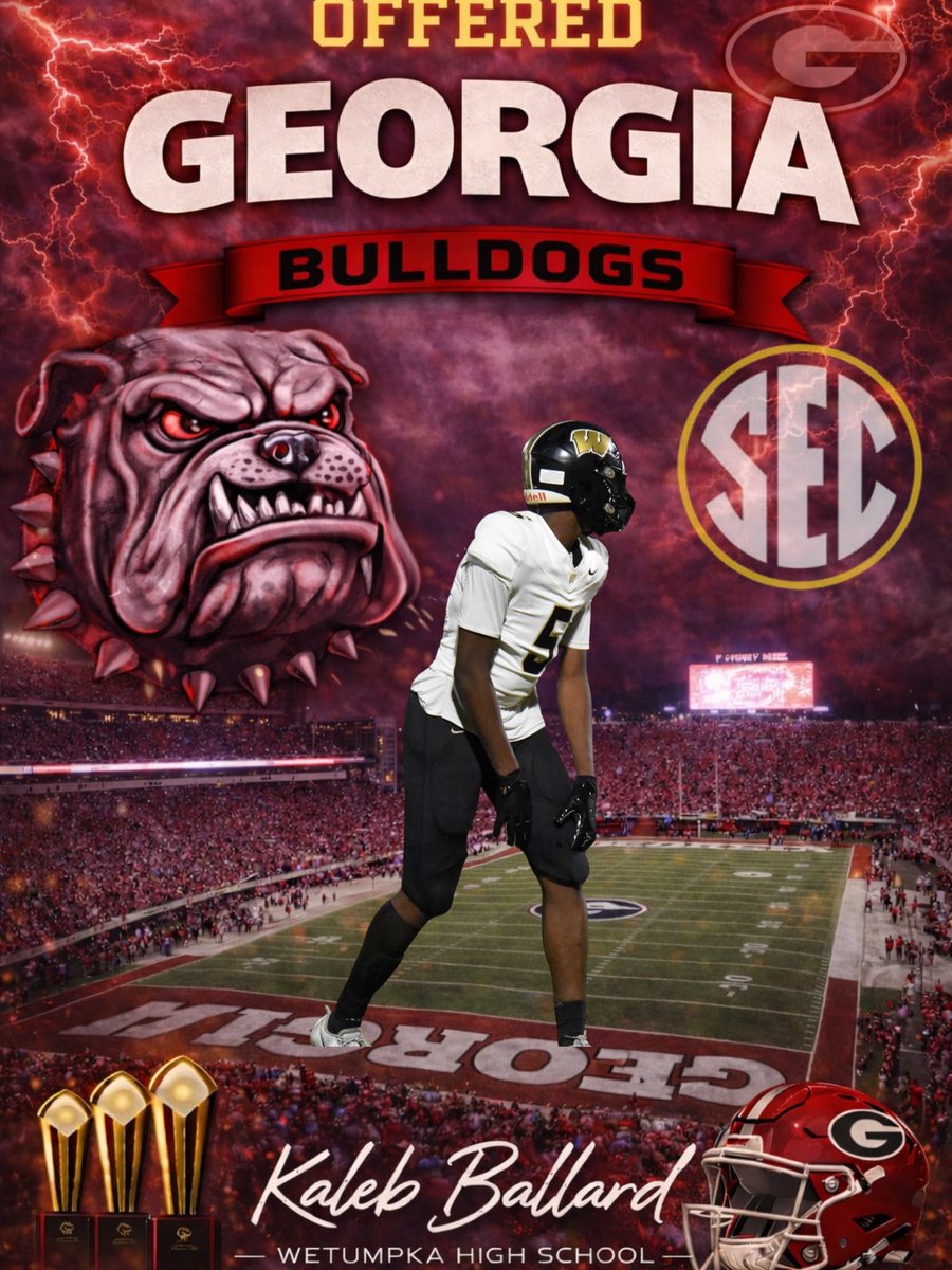 KalebBallard28's tweet image. Kaleb Ballard receives another SEC Offer from The University of Georgia … Go Dawg!! 
🔴⚪️

#preparationperseveranceprevail #hardwork #classof2028 #nextlevel

@UGAAthletics @DexPreps @TheCoachBear48 @we2_football @RizzoJack91 @coach_thartley