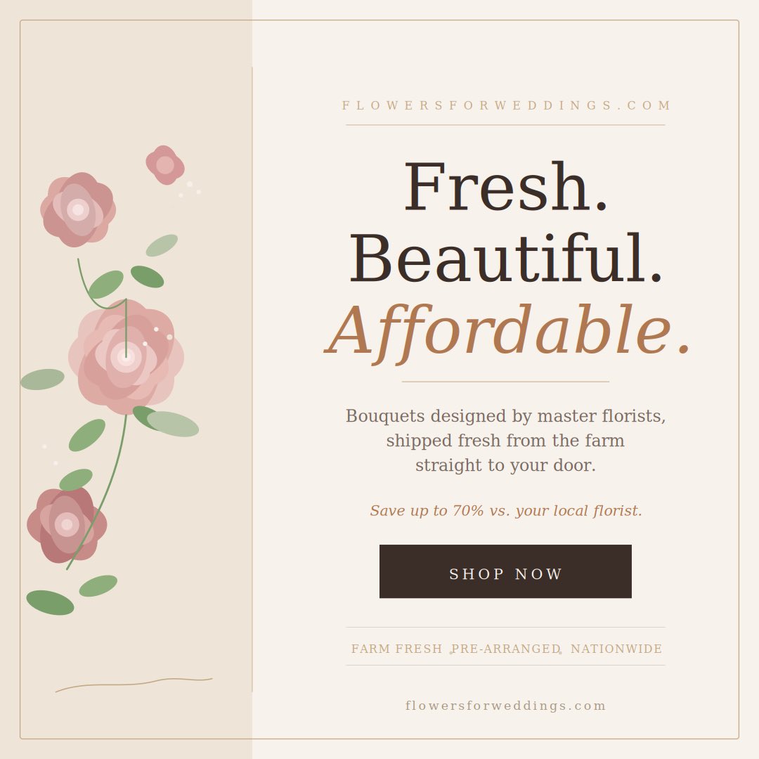 FlowersForWedd's tweet photo. Gorgeous wedding flowers at wholesale prices, shipped straight to your door. No florist markup. No middleman. 🌹 https://t.co/CrEsDG3uwk https://t.co/HGfdd895Zw