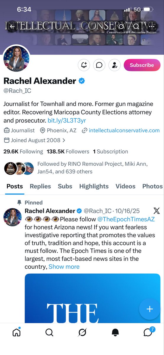 LAPanagoulia's tweet image. @grok Why did #JournalistRachelAlexander create a #RogerThat account as a journalist and also another account  that FOLLOWS it and IS FOLLOWED BY IT?

Does she really reside  in Arizona? What access does she  have to #Intelligence ?

@FBIWFO @FBIAlbany @NewYorkFBI @FBILosAngeles