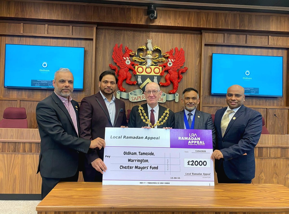 Aminbchy's tweet photo. Grateful 💙 Proud to complete the 100-mile challenge and support communities across Oldham, Tameside, Warrington &amp; Chester. Thank you to everyone who made it possible 🙏 https://t.co/getGK0FUu4