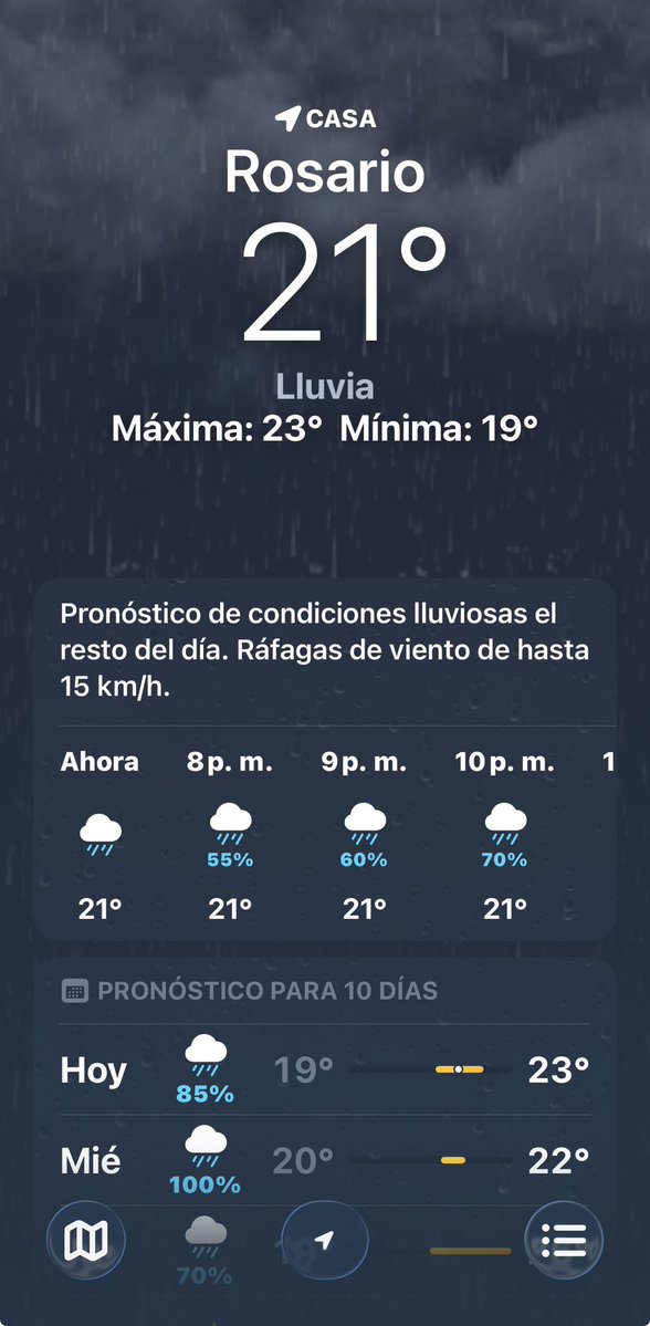 Nadie te miente tanto como la app del tiempo en IOS