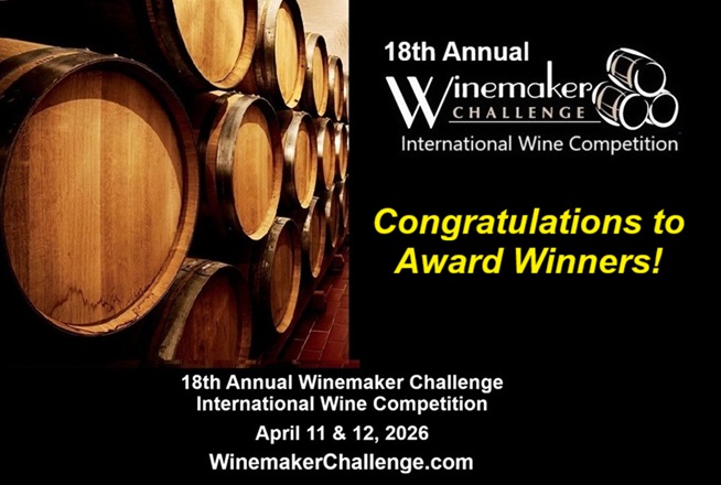 WinemakerChall's tweet photo. Congratulations to Award Winners at the 18th Annual Winemaker Challenge International Wine Competition. 
Results are being posted at https://t.co/KLuq1B31Gd.

Platinum Award winners will be reviewed at https://t.co/A1mus3Ejmc. https://t.co/C2zVSTq8YU