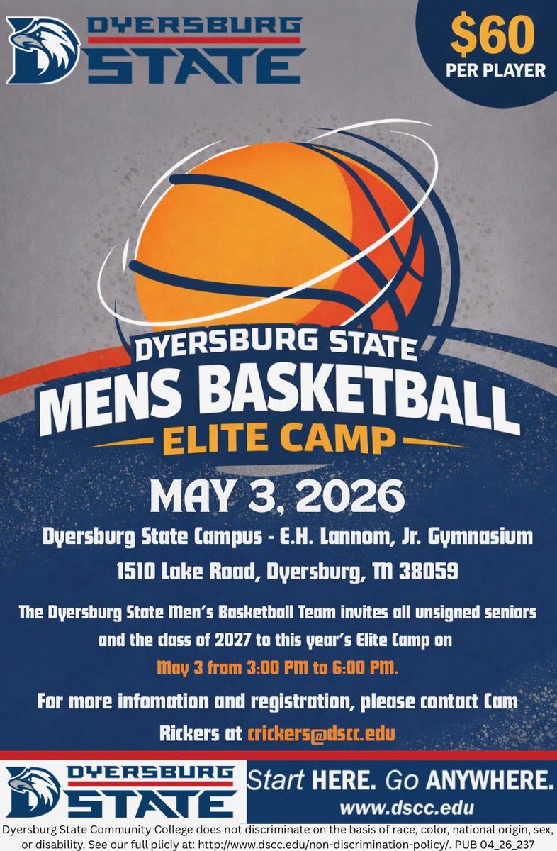Dyersburg State Men’s Basketball tweet media