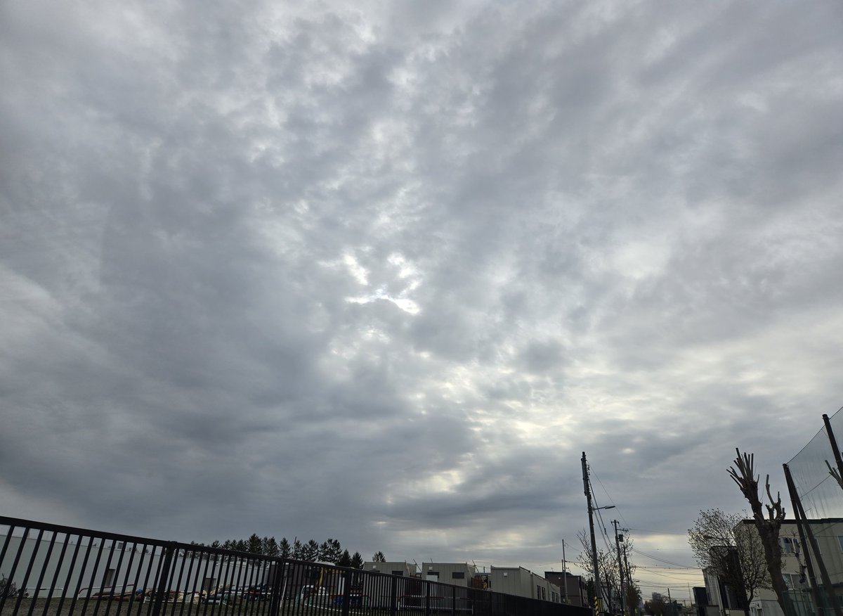 d8trC7wBh8Lslf6's tweet image. ♪遥か遠く　消えそうな記憶
　手さぐり探す
　こぼれてしまわぬように♪
#former #蝦名摩守俊

7℃。くもり。北の街の朝ソラ。
今朝の空。遠い東の街の空とお揃いかも(^-^)

どうぞ、暖かくなりますように。

今日も気をつけていってらっしゃい。いってきます((🙋‍♀️