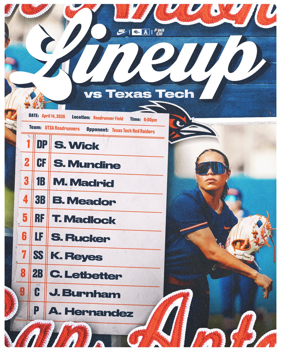 UTSASoftball's tweet image. Here we go! 

#BirdsUp 🤙 | #LetsGo210 | #PluckEm 🪶