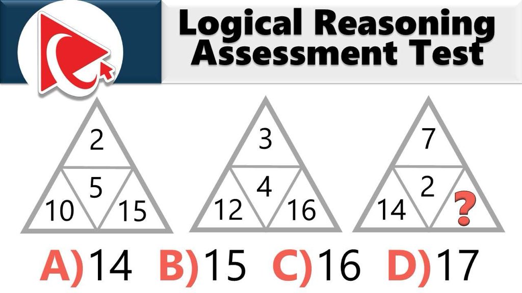 mukeshj99737560's tweet photo. What’s the correct answer? #logic #reasoning #mathematic https://t.co/J1aDx2YCx6