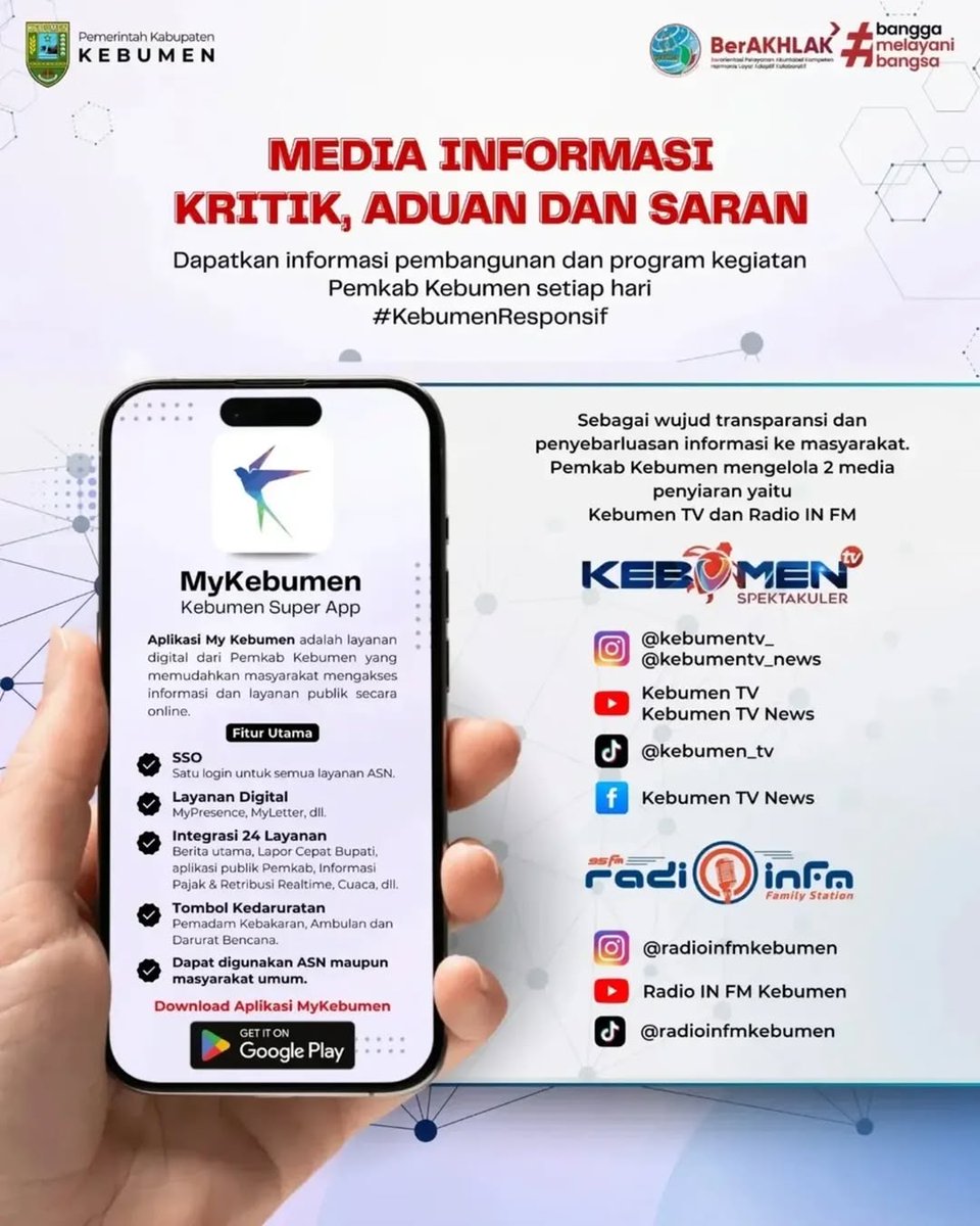 pemkab_kebumen's tweet image. DPRD Kebumen menggelar rapat paripurna dengan agenda penyampaian pendapat Bupati terhadap dua Raperda inisiatif DPRD, yakni Pengembangan Ekonomi Kreatif dan Penataan Infrastruktur Pasif Telekomunikasi.  #raperda #pemkabkebumen #ekonomikreatif #infrastrukturtelekomunikasi