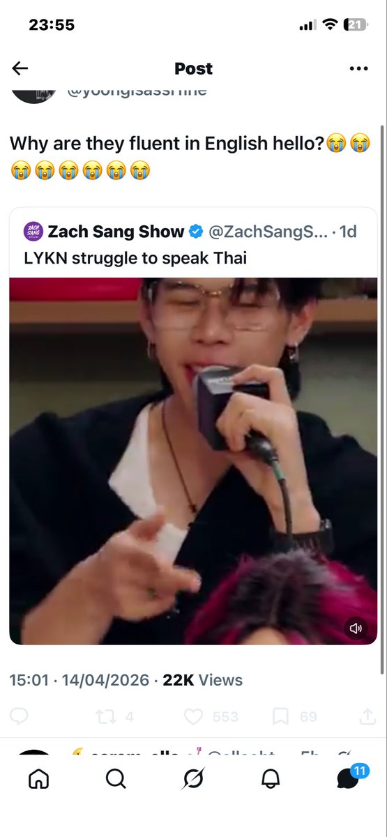 versacepond's tweet image. oomf sent me a tweet from someone that blocked me ... i see why i blocked bc what do you mean WHY ARE THEY FLUENT IN ENGLISH 😭😭