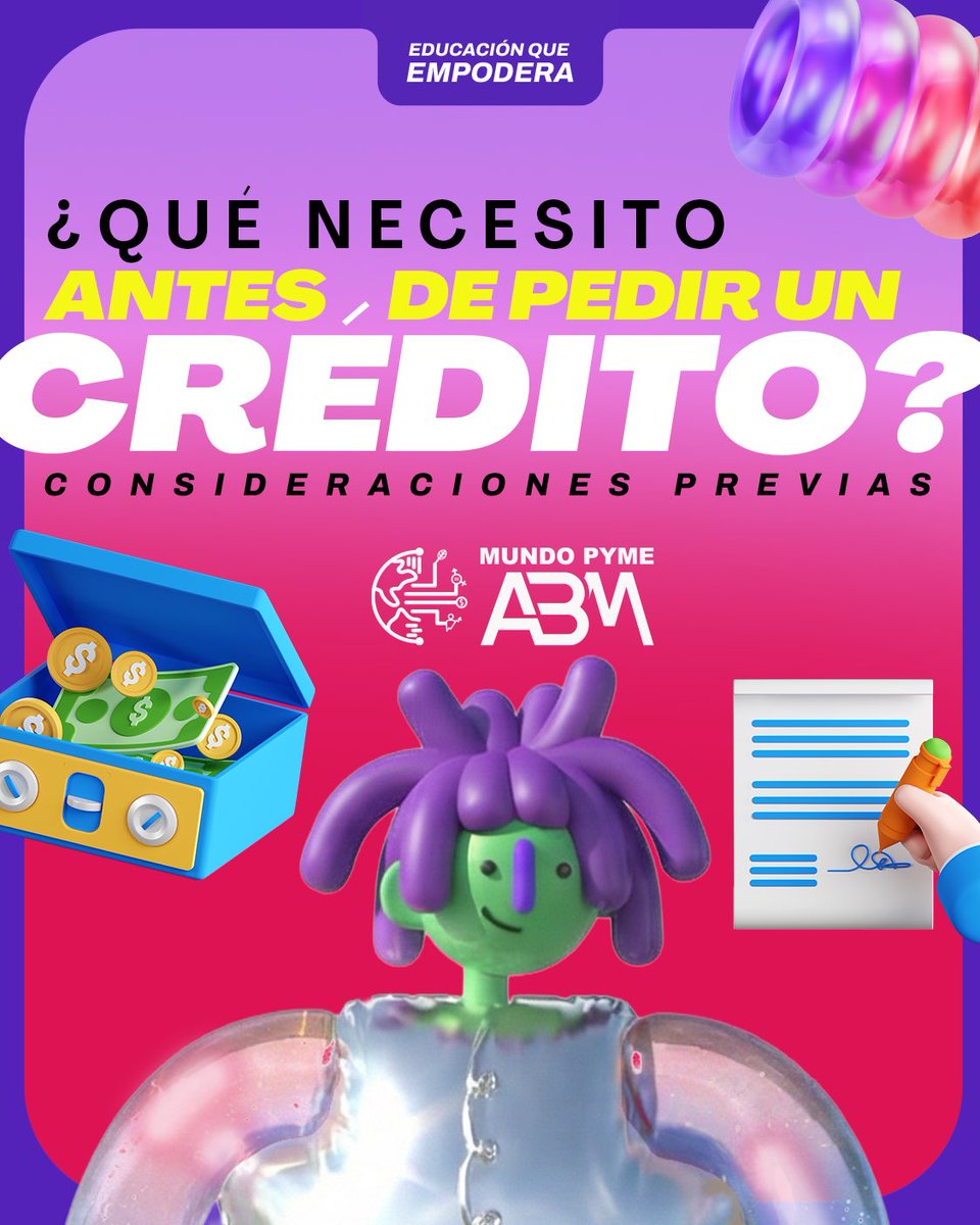 ABMMundoPyME's tweet photo. 💳 El crédito es un gran aliado para impulsar tu empresa 💰✨
Te compartimos unas consideraciones claves que te ayudarán a tomar decisiones informadas y alineadas a tus objetivos 🚀📊
👀 Desliza este post y prepárate para elegir tu crédito ideal https://t.co/Uh0AcyYrf4