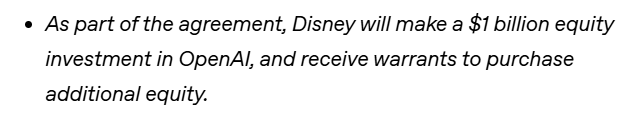 This deal only fell through because Sora died, but Disney was going to invest 1 BILLION dollars into AI. Insane levels of corporate greed here
