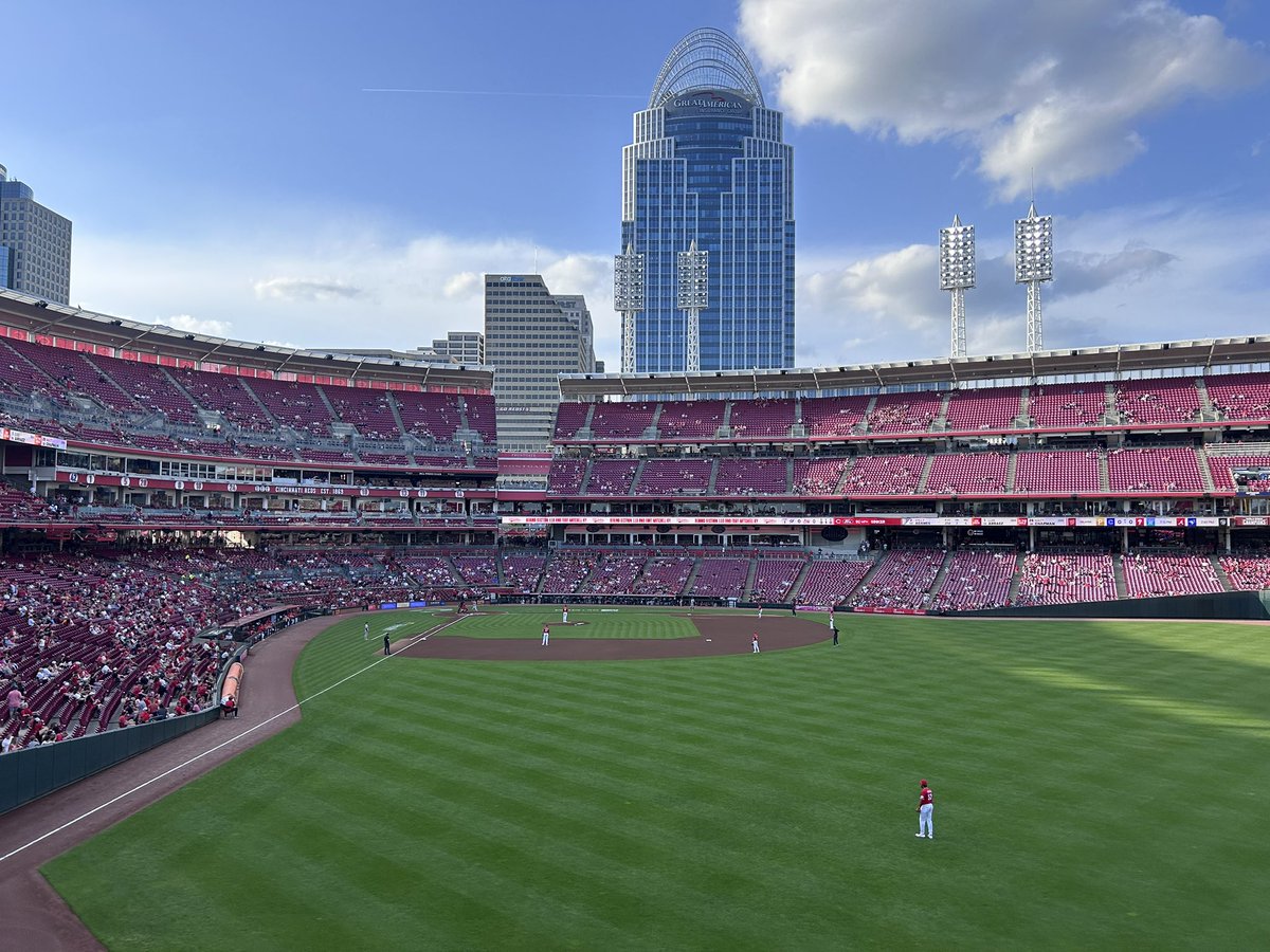 Markets are green and taking in another game in Cincy. Life is good