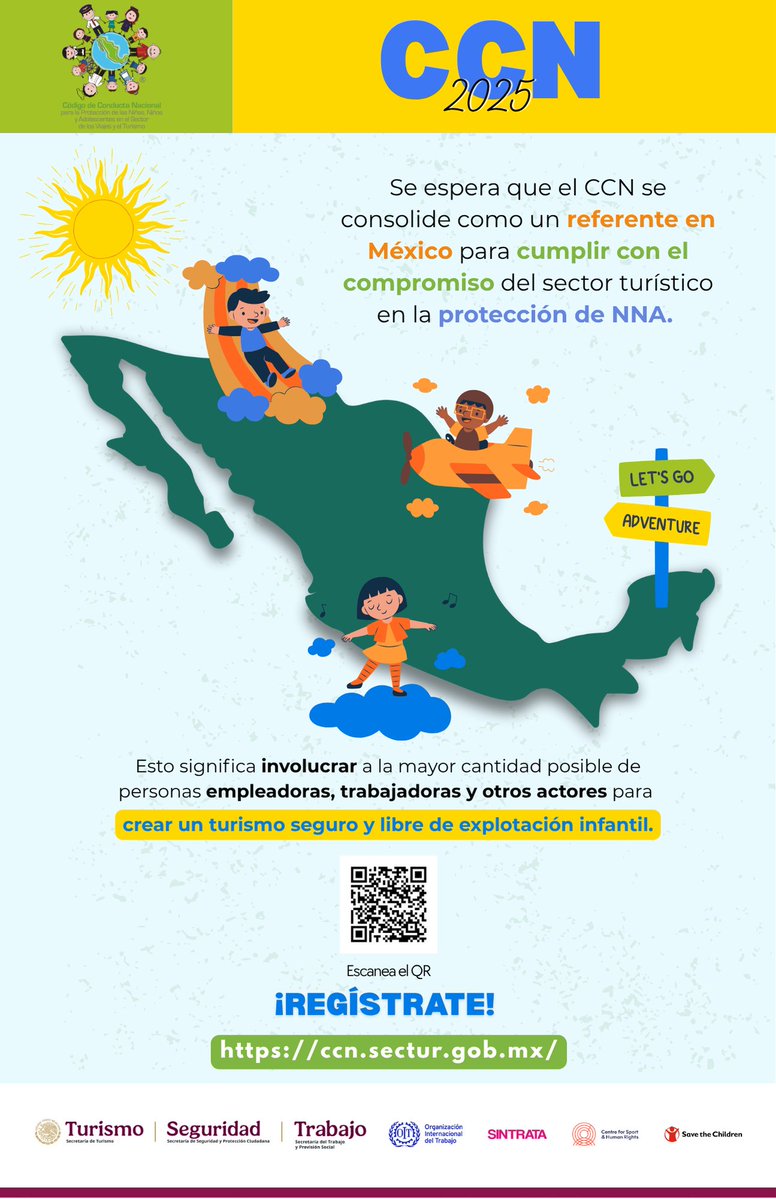 FiscaliaEdomex's tweet image. Viajar debe significar descubrimiento, no explotación.
El Código de Conducta Nacional impulsa un turismo con cero tolerancia al trabajo infantil y a la trata de personas. #CCN #NoALaExplotaciónDeNNA #CódigoDeConductaNacional