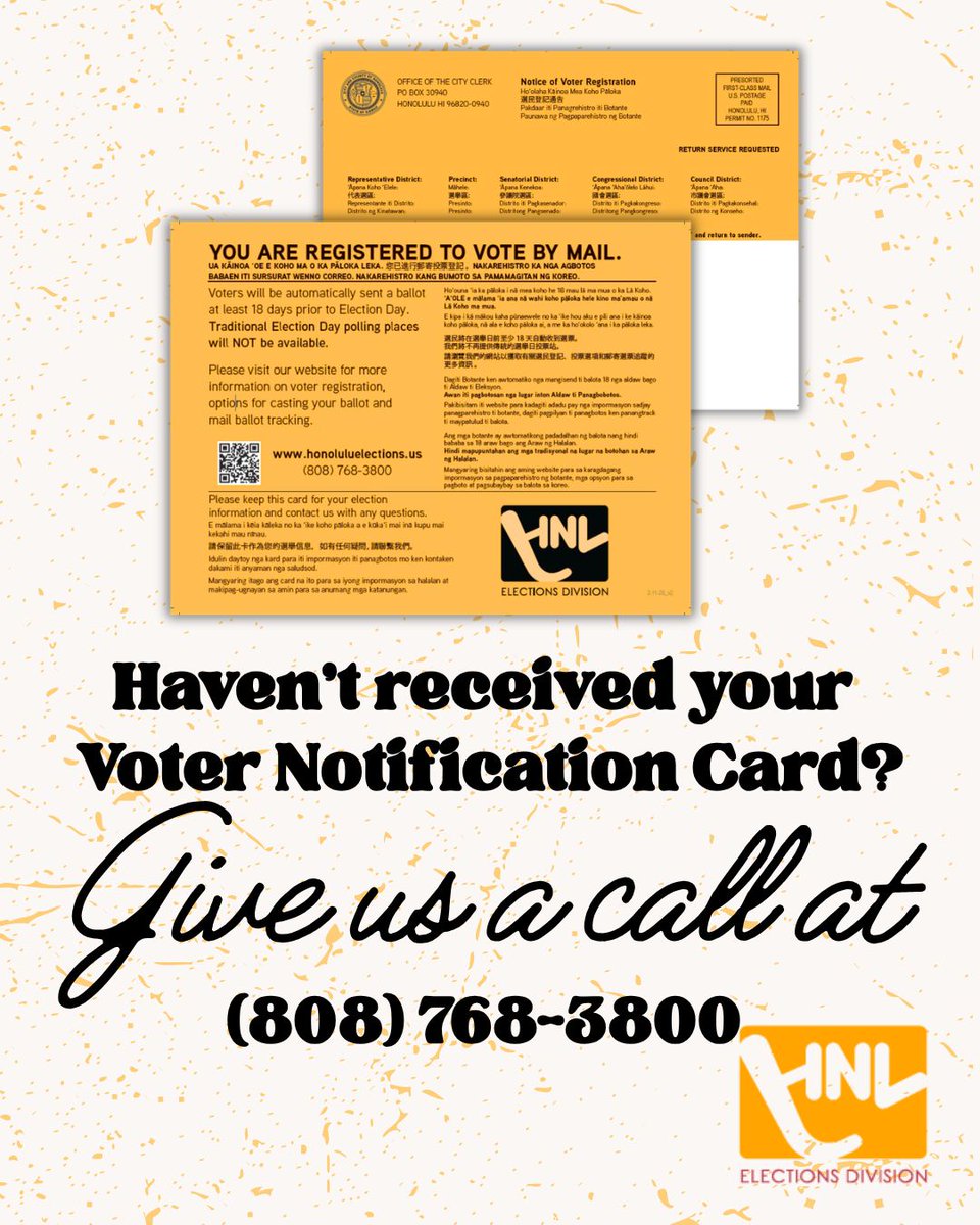 Honolulu Elections Division tweet media