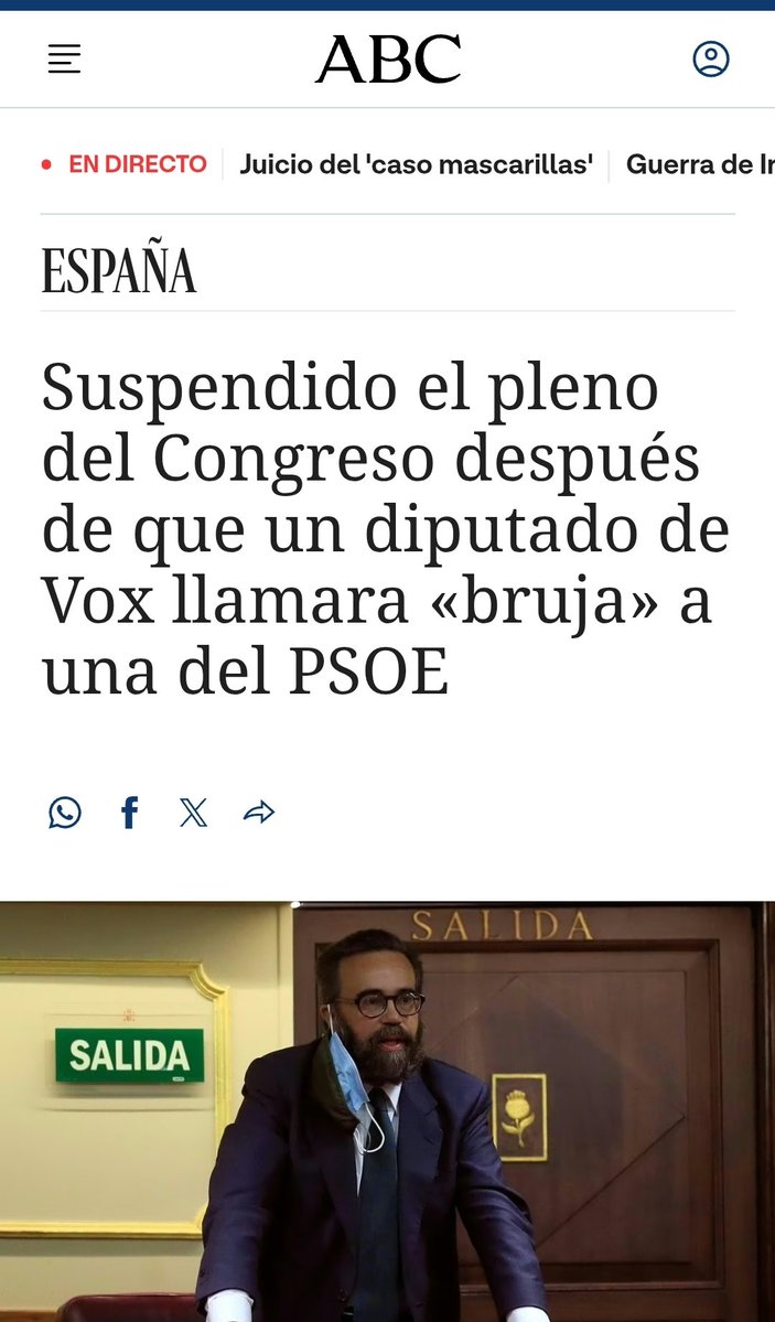 Llevamos años aguantando sus insultos, sus salidas de tono y sus machiruladas. Quien carezca de autocontrol y no cumpla las normas en la casa de la soberanía popular, tiene que ser expulsado mañana mismo del Congreso definitivamente y también de la carrera judicial. Miedo