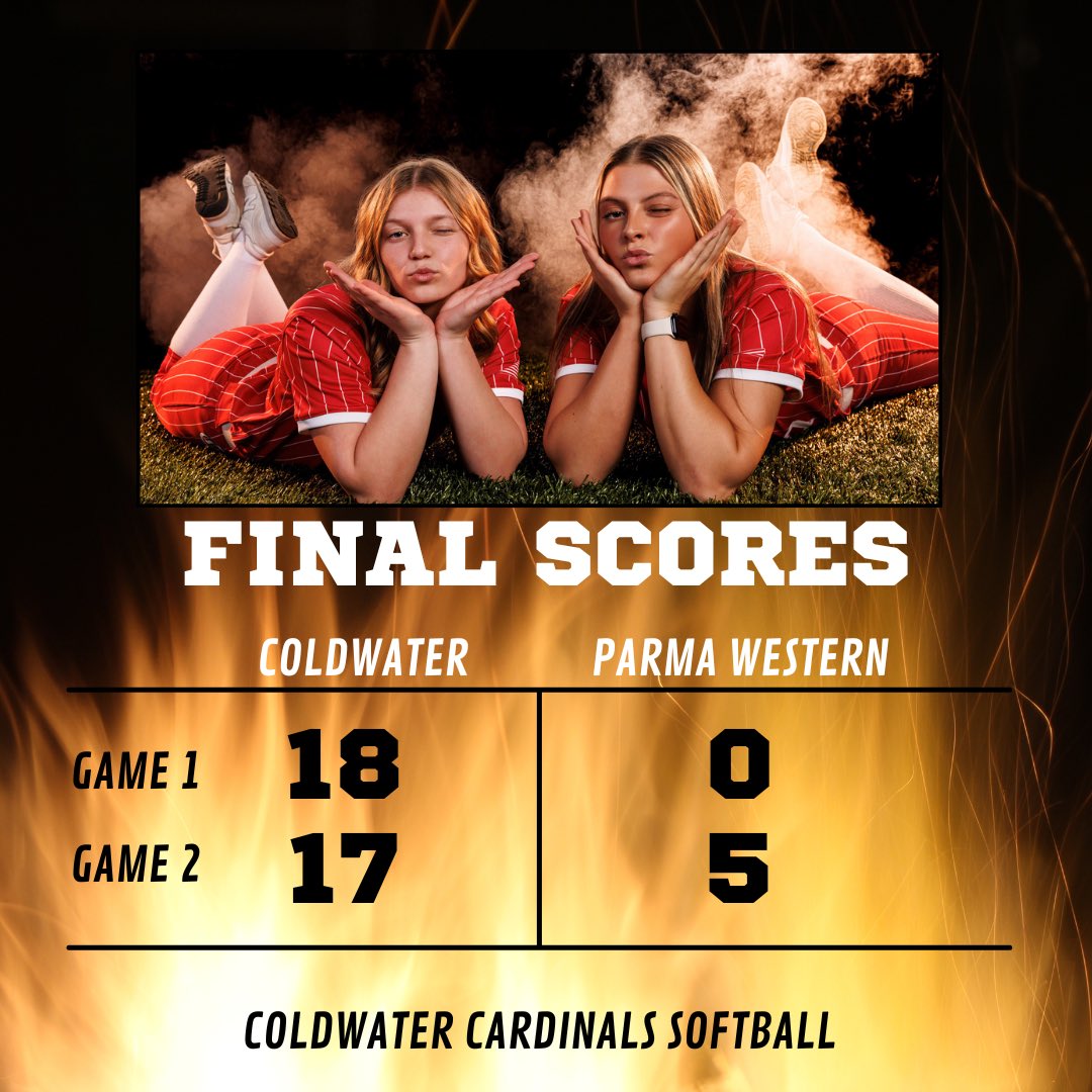 Coldwater Cardinals Softball tweet media